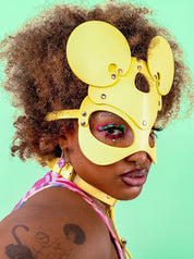 BONNIE MOUSE FACE MASK - SHERBET YELLOW - Lolli Wraps