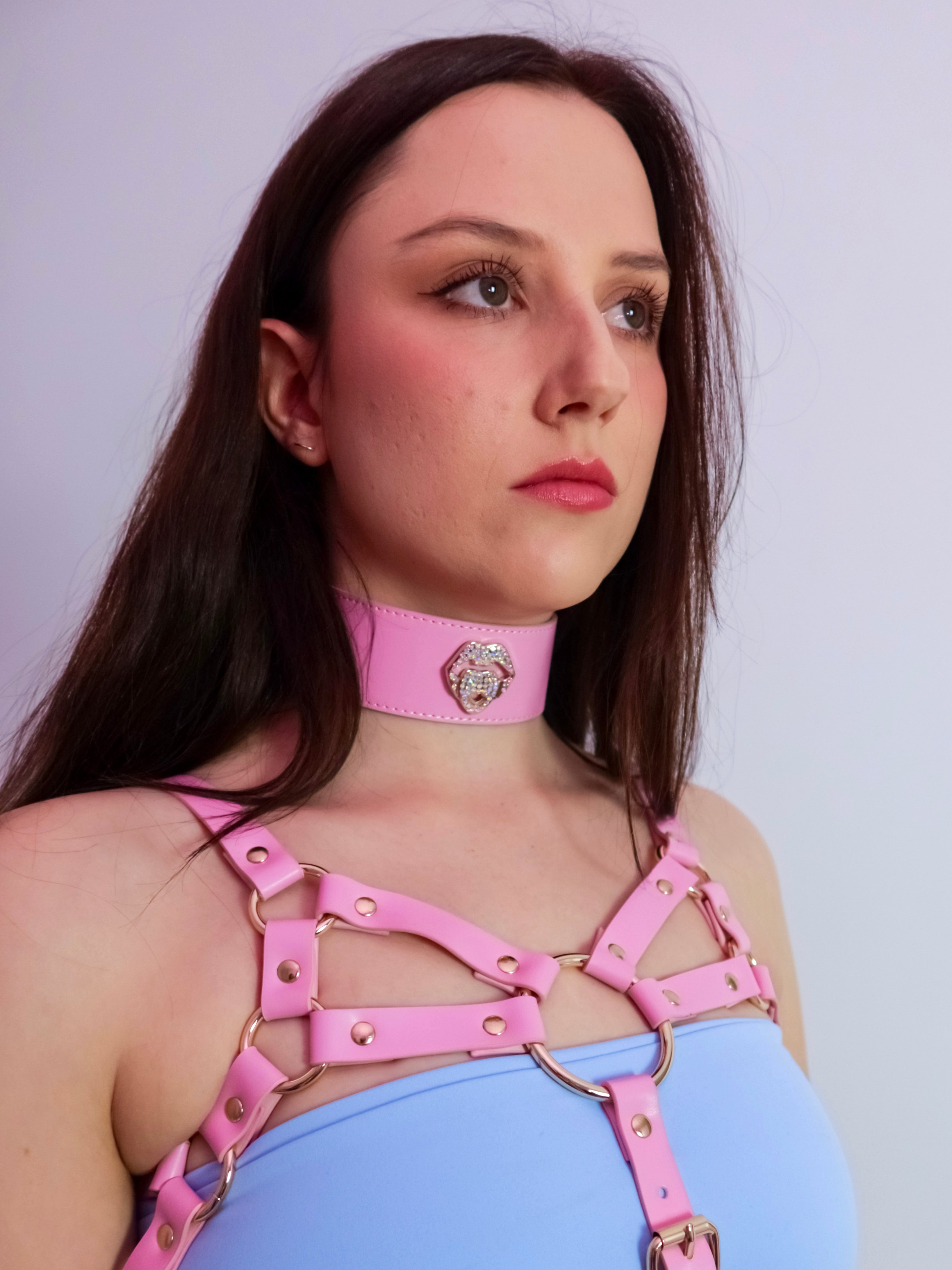 LOLA LOLLI WRAPS CHOKER - CANDY PINK - Lolli Wraps