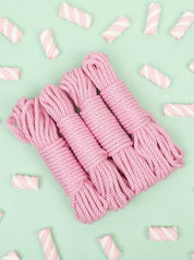 Shibari Rope_candy pink_silk bamboo_Vegan_Festival_4pk_Lolli Wraps_Australia