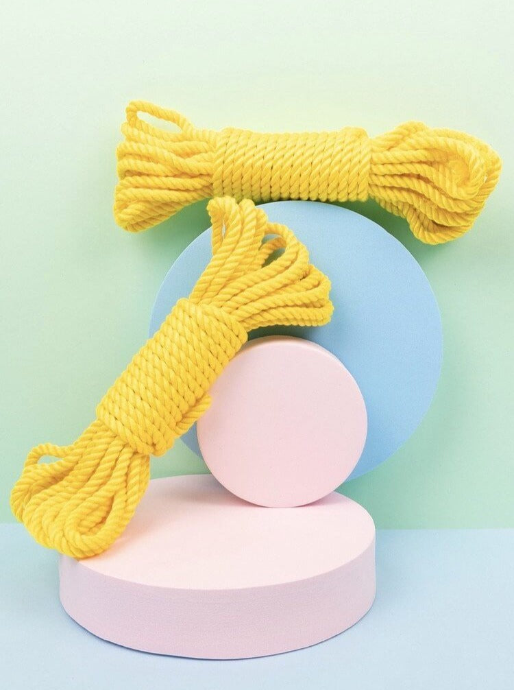 Shibari Rope_yellow_silk bamboo_Vegan_2 pack_Lolli Wraps_Australia