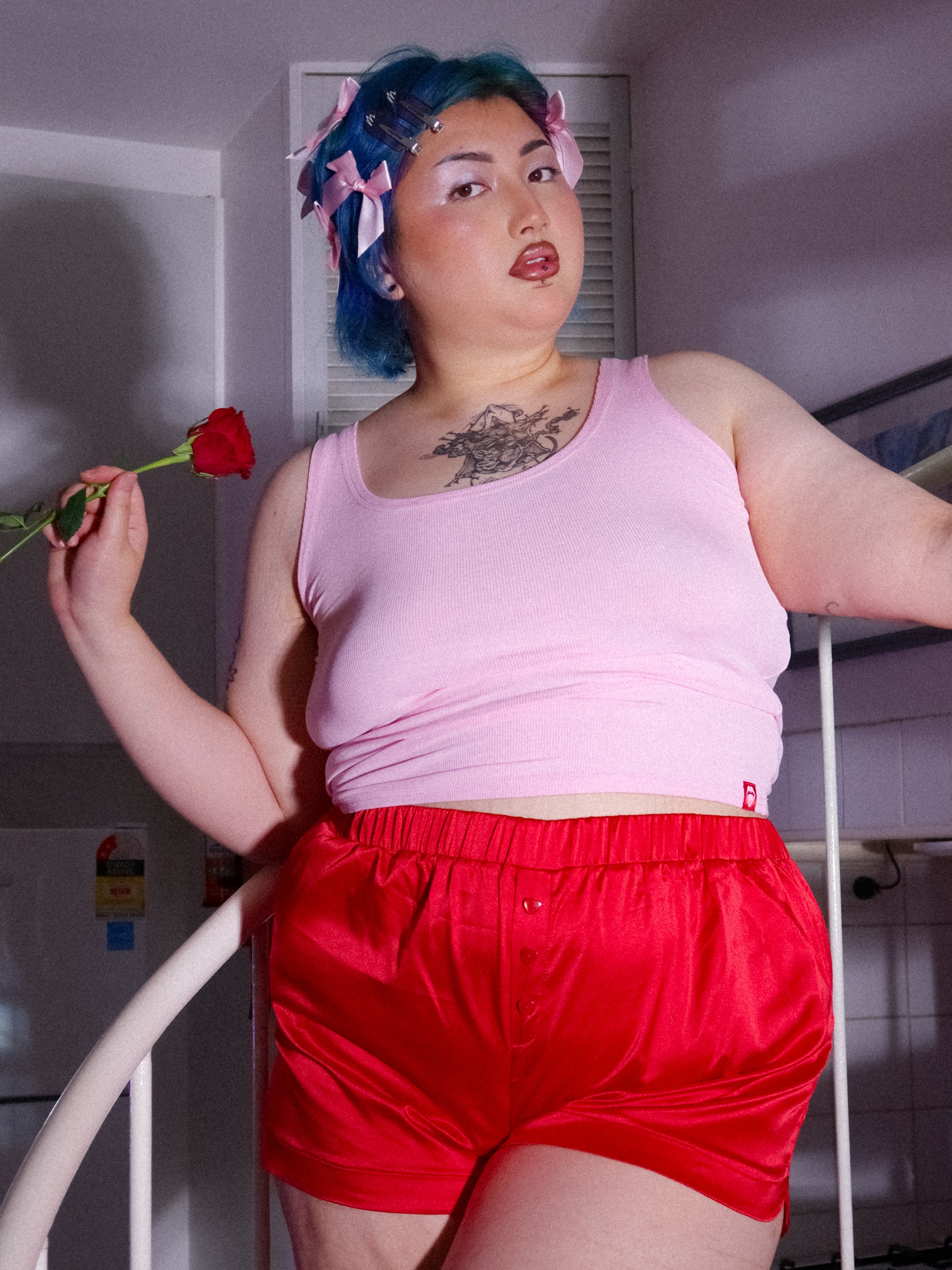 ARI RIBBED SINGLET - Lolli Wraps x