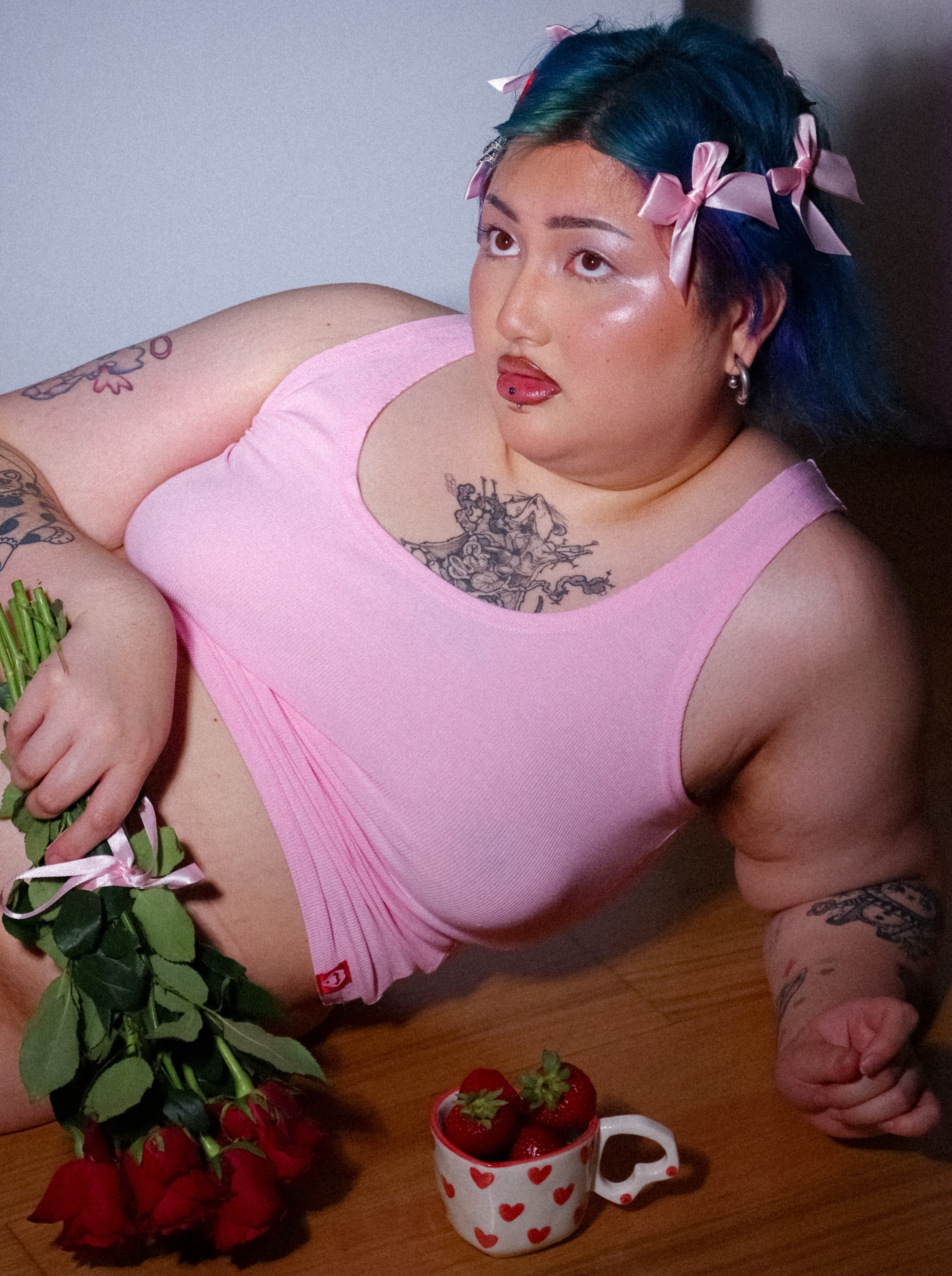 ARI RIBBED SINGLET - Lolli Wraps x
